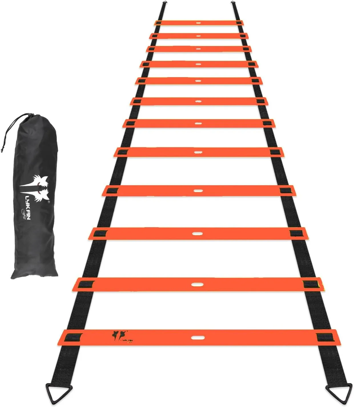 20ft Sports Agility Ladder for Men Women and Kids, Speed Youth Soccer Agility Training Equipment for Football, Exercise, Soccer, Tennis, Legs Workout with Carry Bag