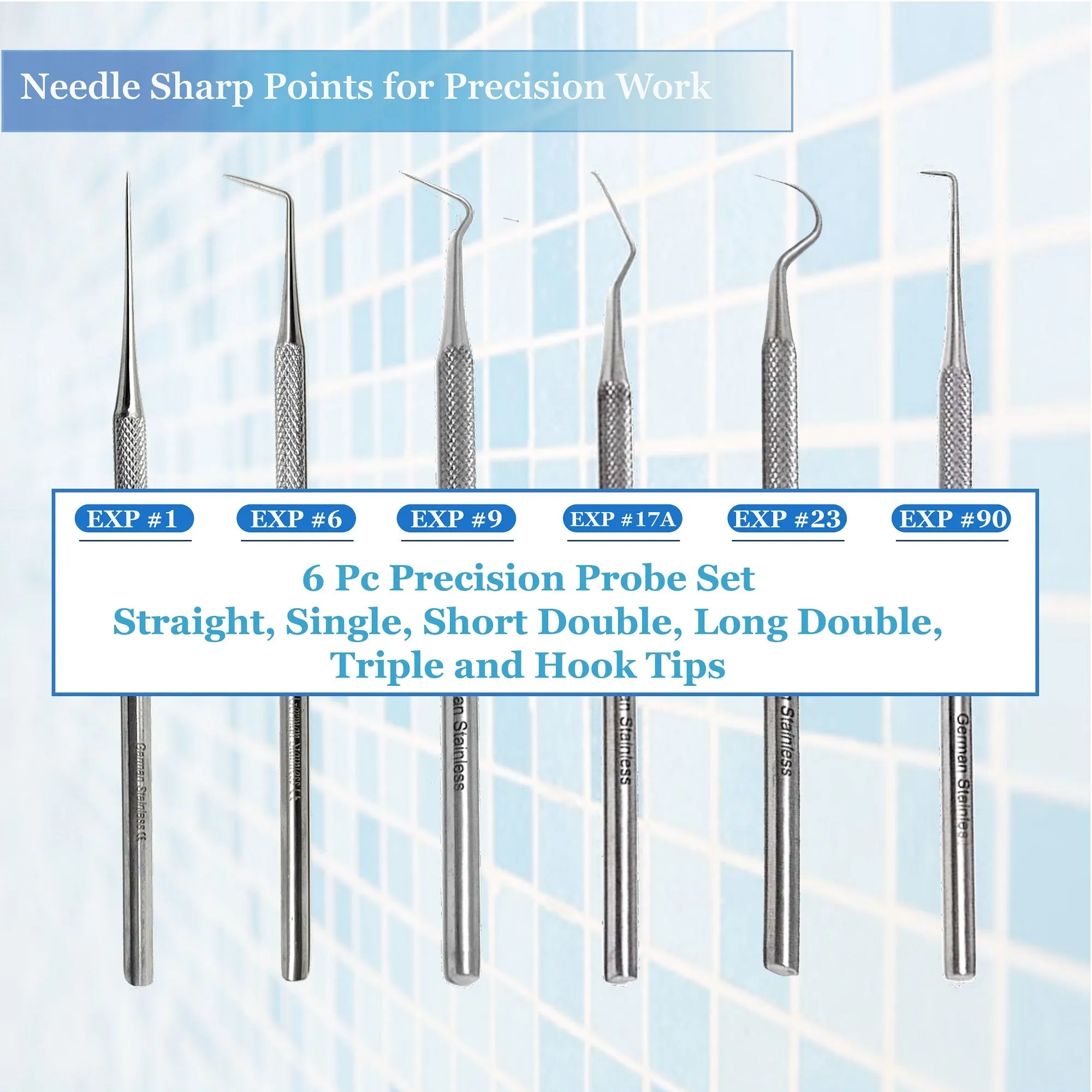 6 Pcs Assorted Dental Floss Picks Tartar Removers Plaque Scaler for Personal Use Teeth Cleaning Oral Care Kit