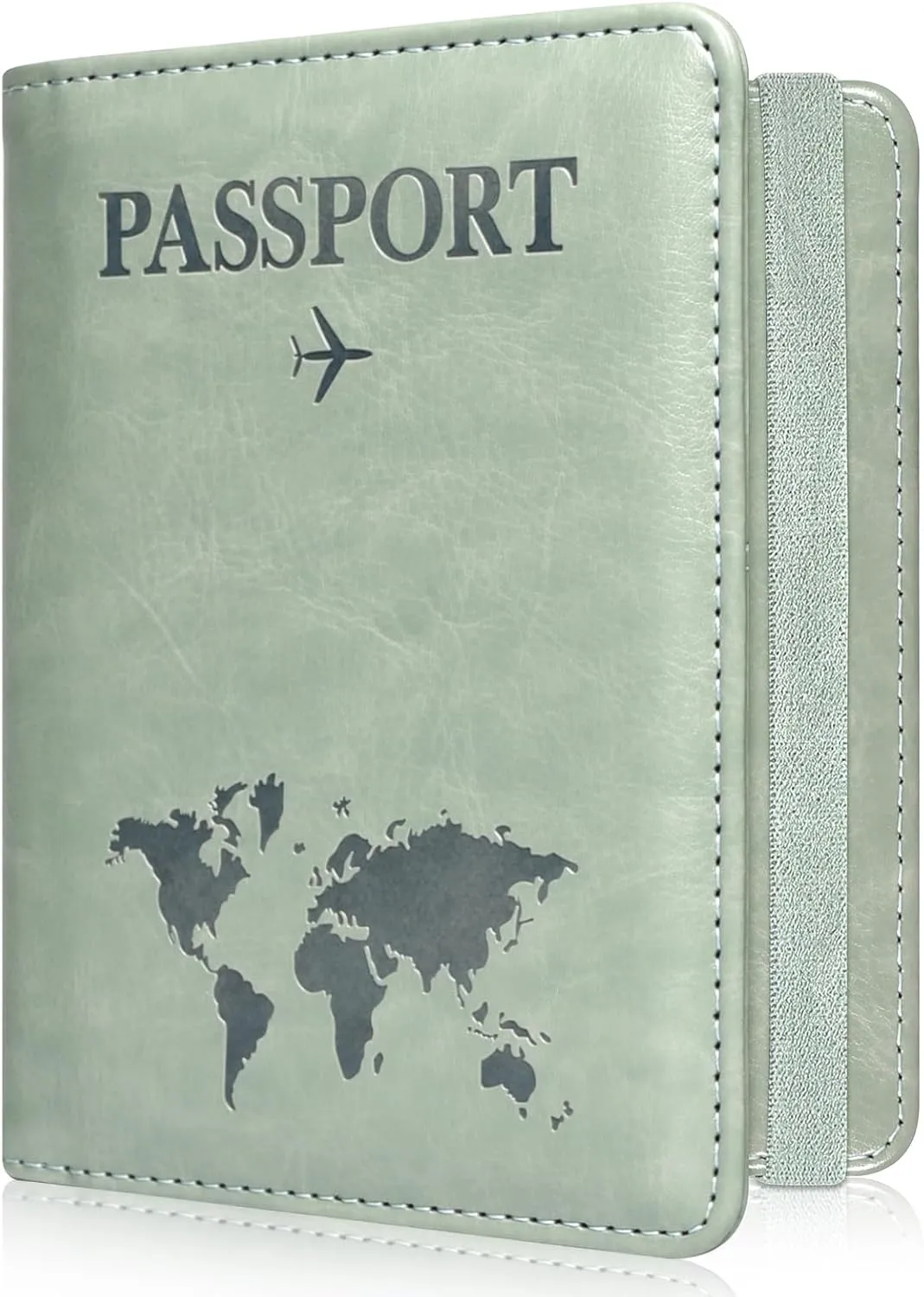ACdream RFID Blocking Passport Holder Travel Wallet - Premium PU Leather Cover Passport Book with Card Holder, Pen Slot, Keep Organization, and Travel Essentials for Women and Men