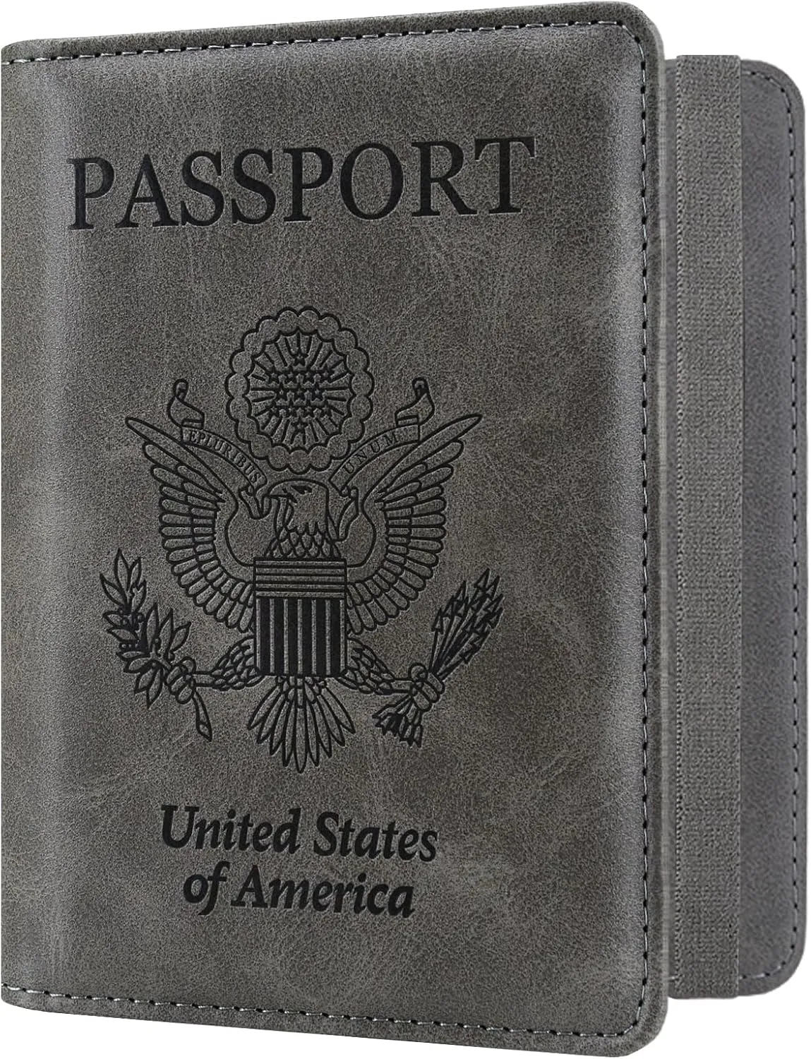 ACdream RFID Blocking Passport Holder Travel Wallet - Premium PU Leather Cover Passport Book with Card Holder, Pen Slot, Keep Organization, and Travel Essentials for Women and Men