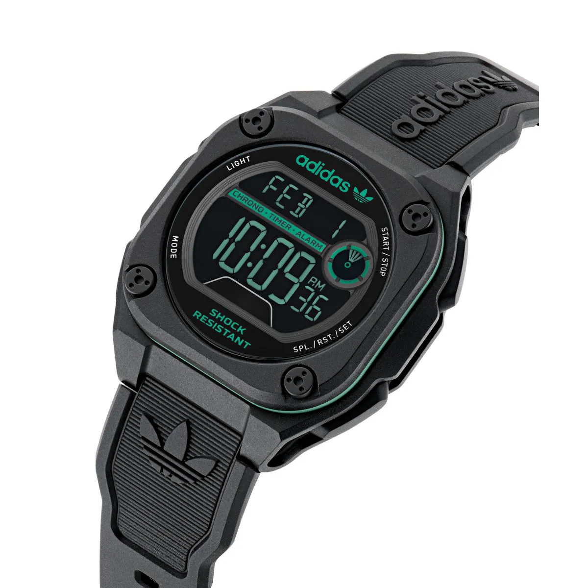 Adidas Originals Digital Neg Display Dial Unisex Digital Watch - AOST23569