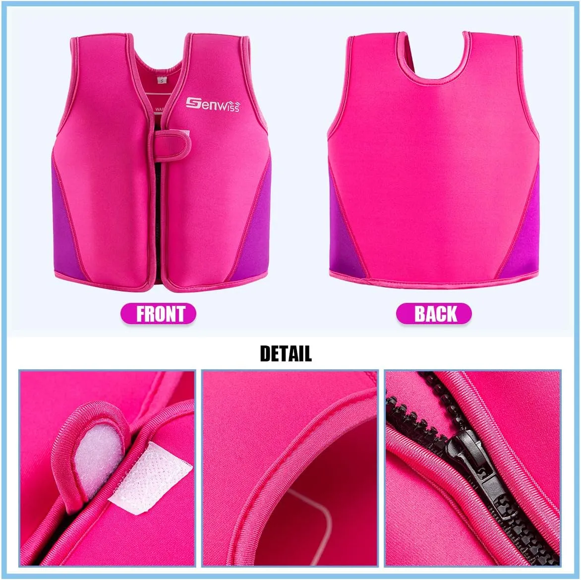 Baby Girl Swim Vest Toddler Swim Vest for Age 18 Months - 2 Years Baby Toddler Fit 20-28 lbs
