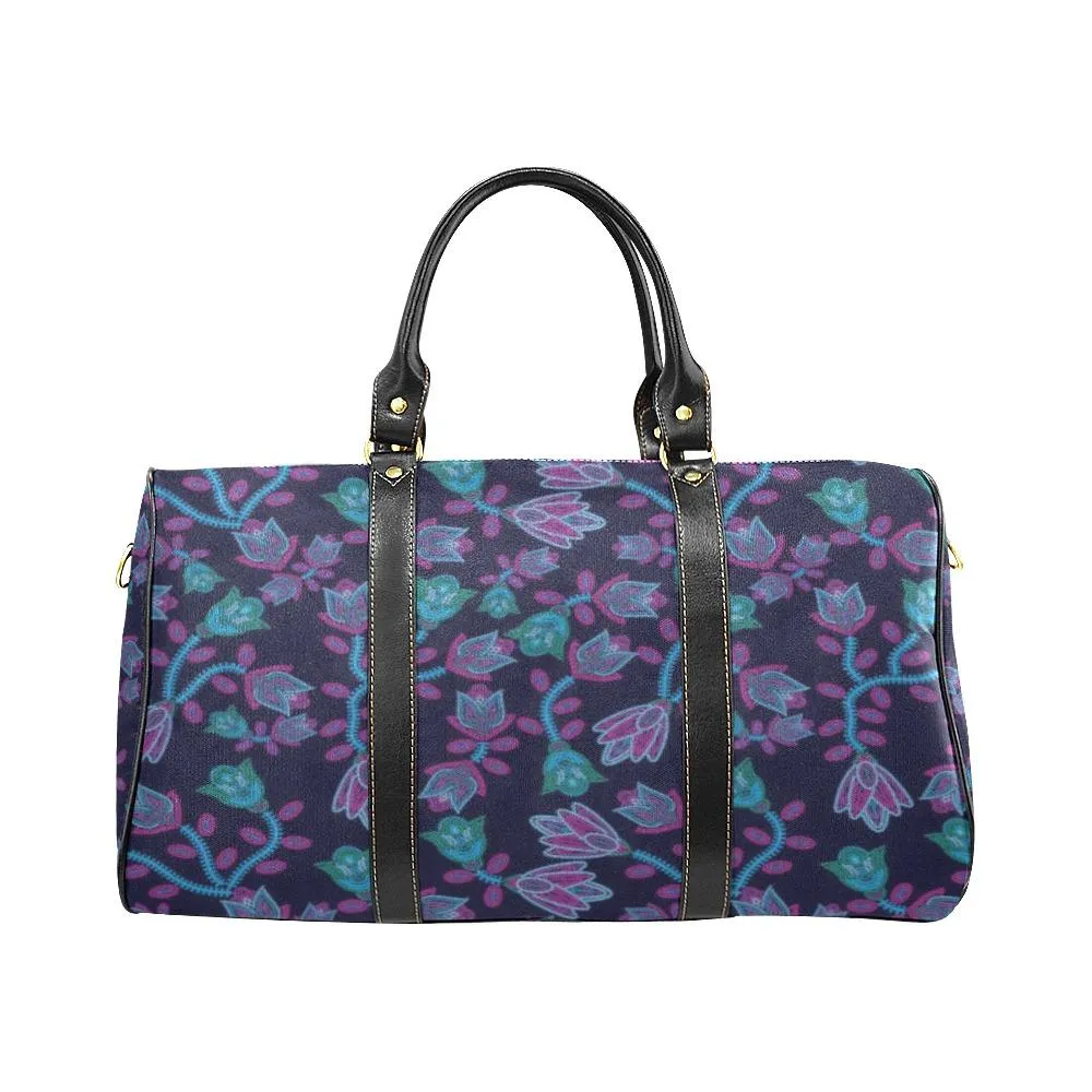 Beaded Blue Nouveau New Waterproof Travel Bag/Large