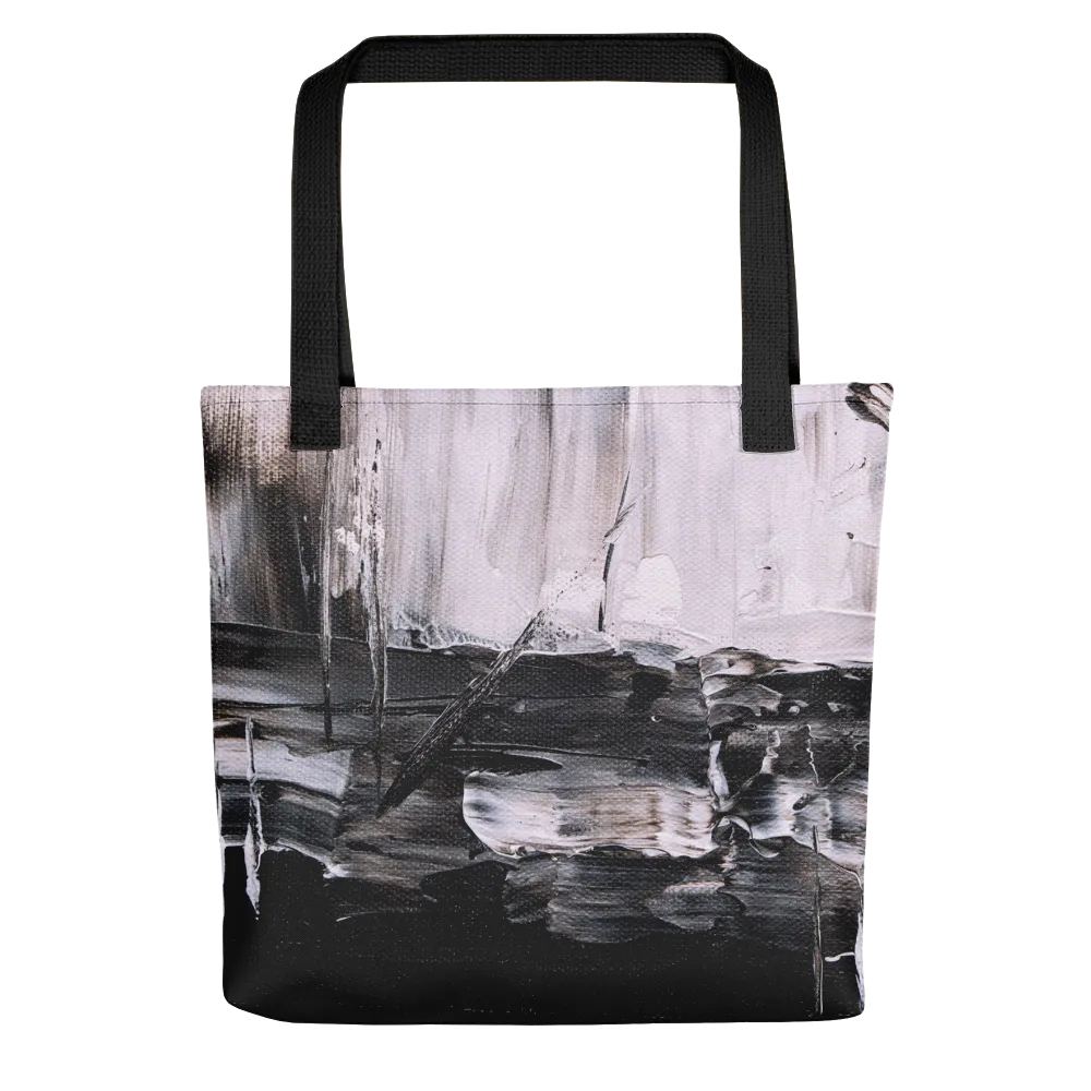 Black & White Abstract Painting Tote Bag