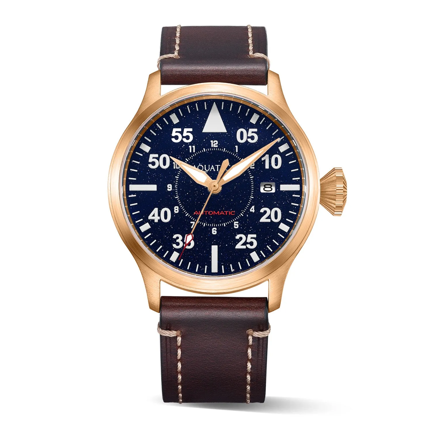 Bronze Horizon Hawk Aventurine Dial Automatic Pilot Watch