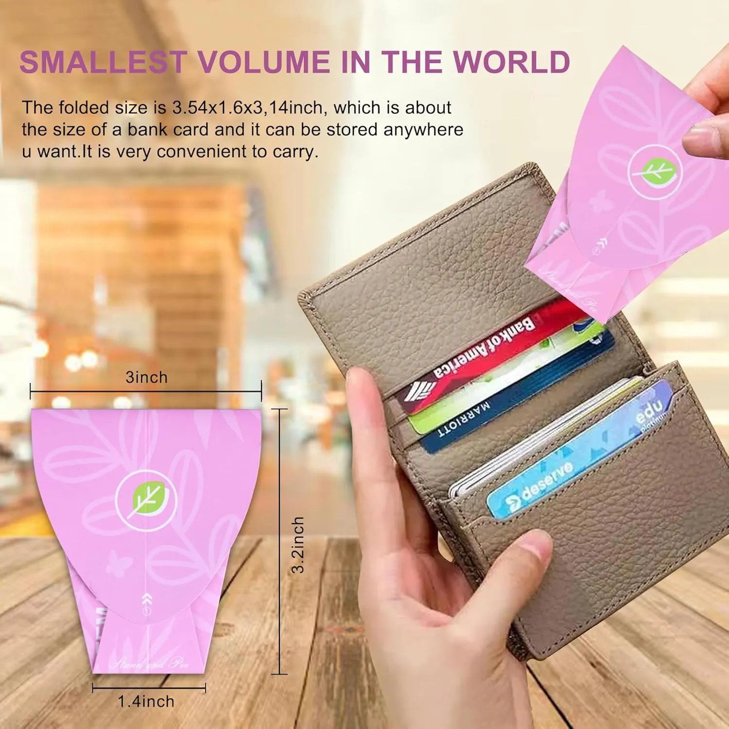 CEEZEN Pee Funnel for Women - Portable Female Urinal Urination Device, Girl Pee Cup Standing Up, Disposable Mini Urine, for Travel, Camping Peeing, Hiking, Festival, Rave