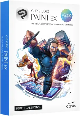 CLIP STUDIO PAINT EX - Version 3 | Perpetual License | for Windows and macOS
