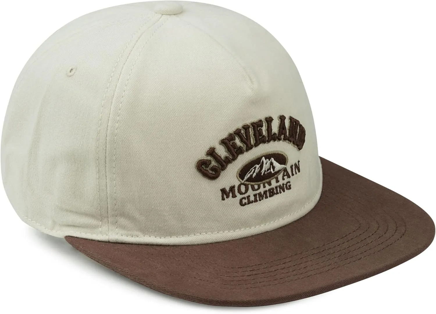 Croogo Vintage Embroidery Flat Brim Baseball Cap for Men Women Soft Cotton Unstructured Cap