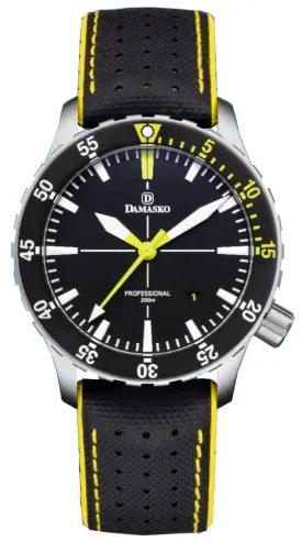 Damasko Watch DSub1 Leather Rubber Yellow