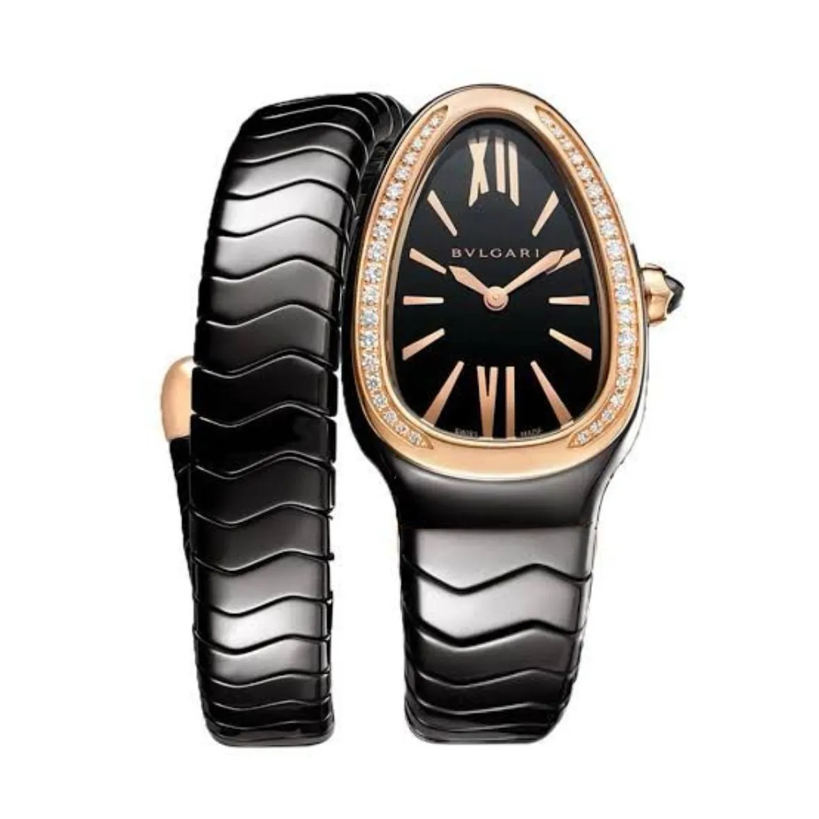Diamond Studded Dial Stainless Steel Wrist Watch For Women