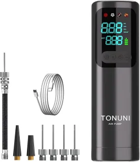 Electric Ball Pump,Portable Air Pump Ball Pump Inflator Needles with Digital Gauge for Basketball Football Soccer Ball Beach Sports Exercise Ball Balls Inflatables Pump Electric Pumps 17PSI 4000mAh