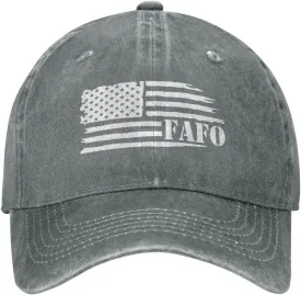 Fafo Hat Around and Find Out Fafo You Cap for Trucker Adjustable Baseball Cap Fashion Hats Black Caps