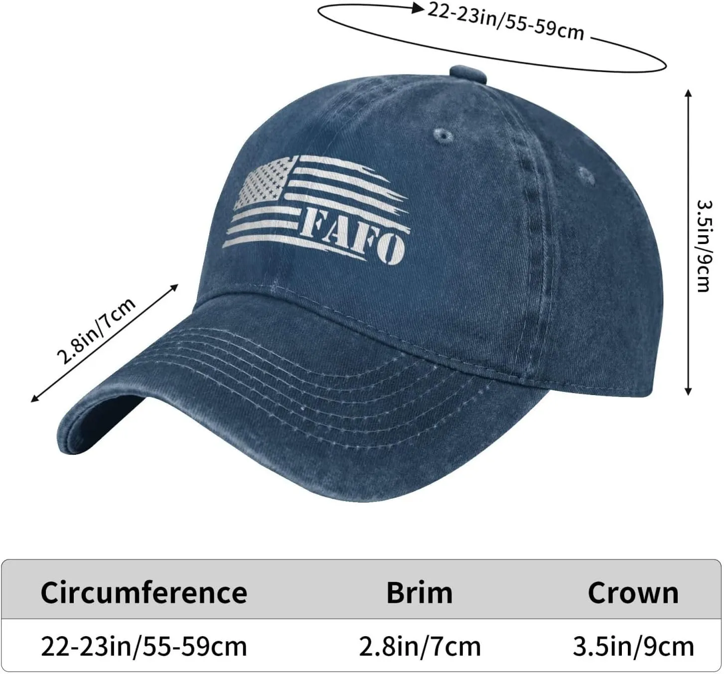 Fafo Hat Around and Find Out Fafo You Cap for Trucker Adjustable Baseball Cap Fashion Hats Black Caps
