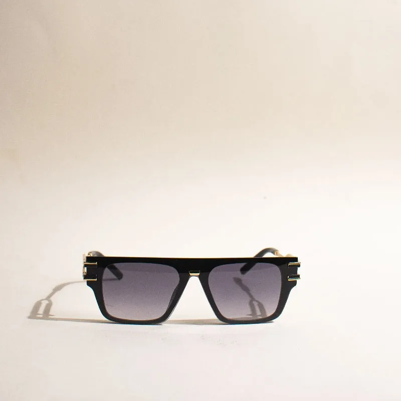 For Legends Square Black Sunglass