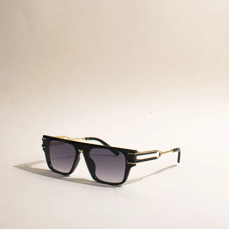 For Legends Square Black Sunglass