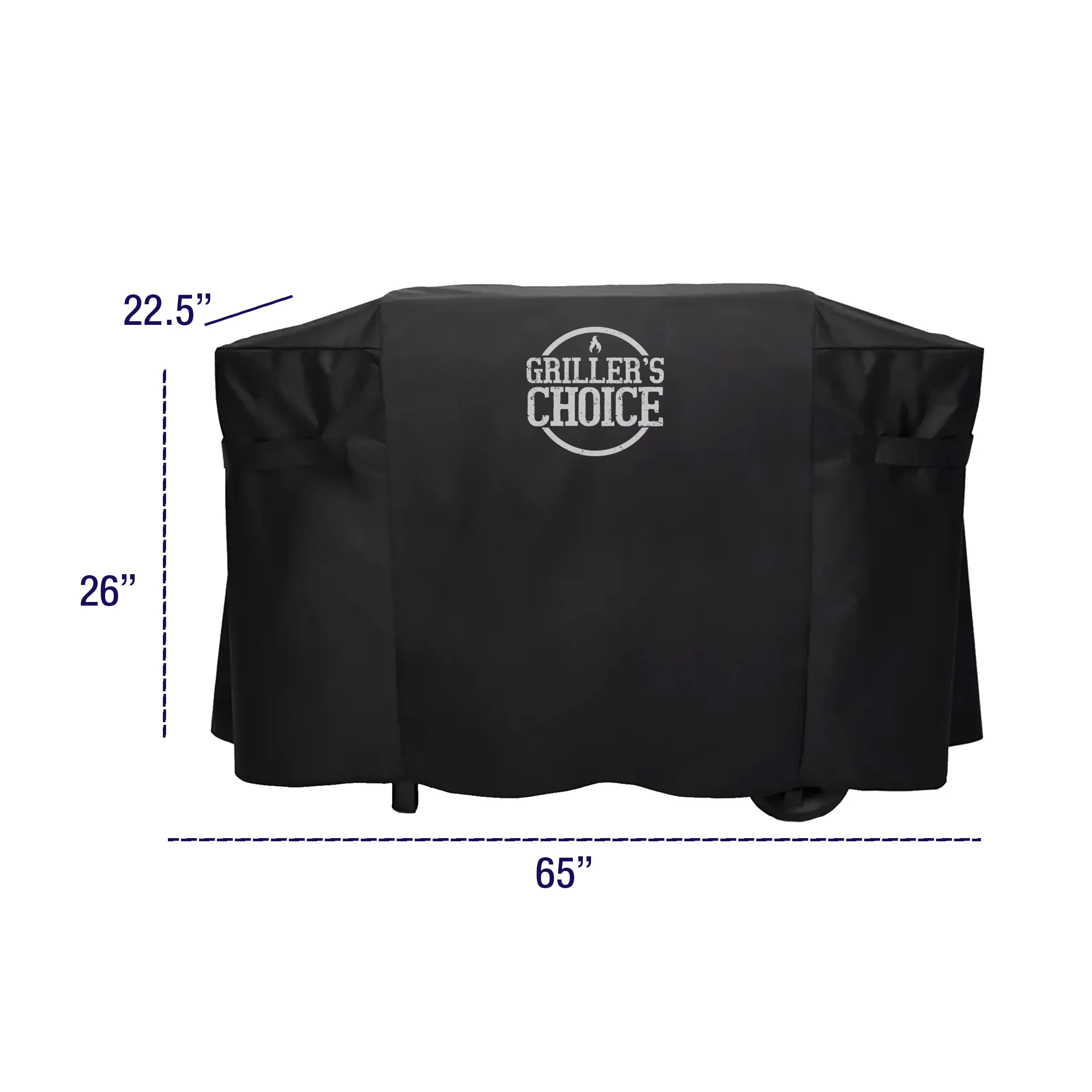 Griller's Choice Griddle Cover, Heavy Duty 600D Canvas, Double Layered Construction, Water Resistant, UV Protected, Fade and Crack Resistant