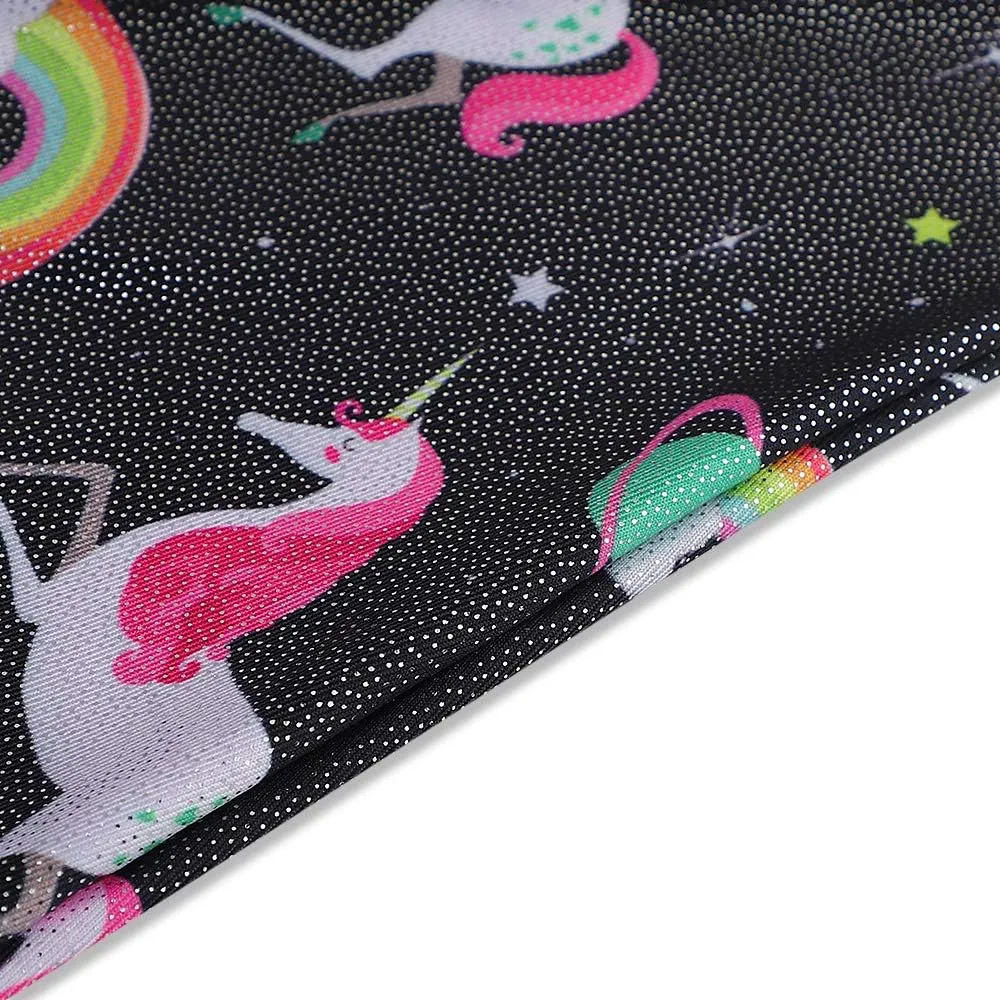 HOZIY Girls Gymnastics Leotards for Kids Tumbling Outfits Biketard Sparkle Adorable Pattern