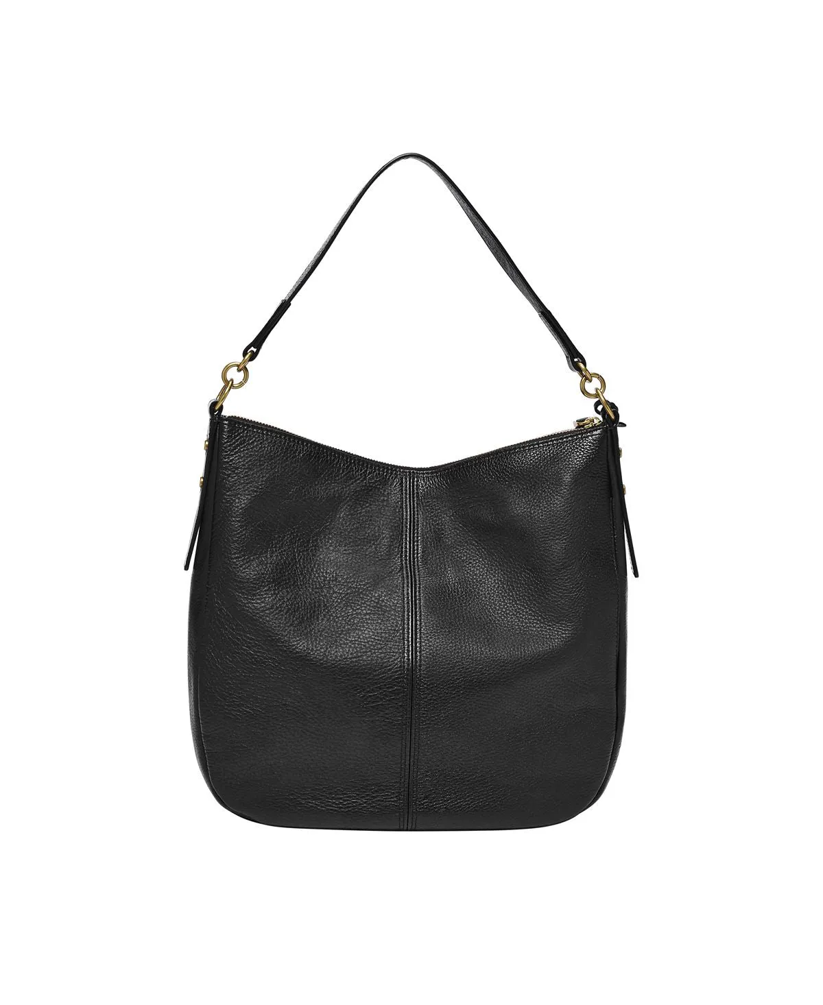 Jolie Fossil Women's Leather Hobo Bag, Black