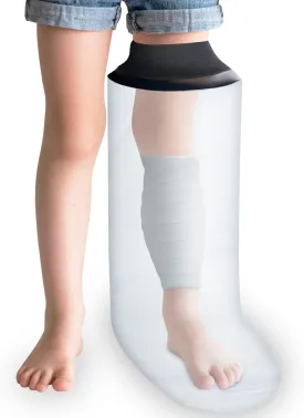 Kids Leg cast Covers for Shower, Waterproof Chind Full Leg Shower Protector Watertight Protection to Cast and Wound Reusable