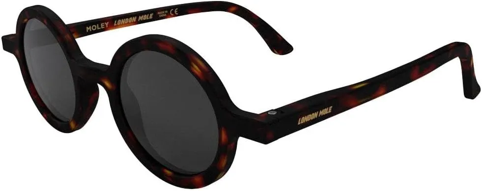 LONDON MOLE Eyewear | Moley Sunglasses | Round Glasses | Fashion Brand | UV400 Protection | Men's Women's Unisex