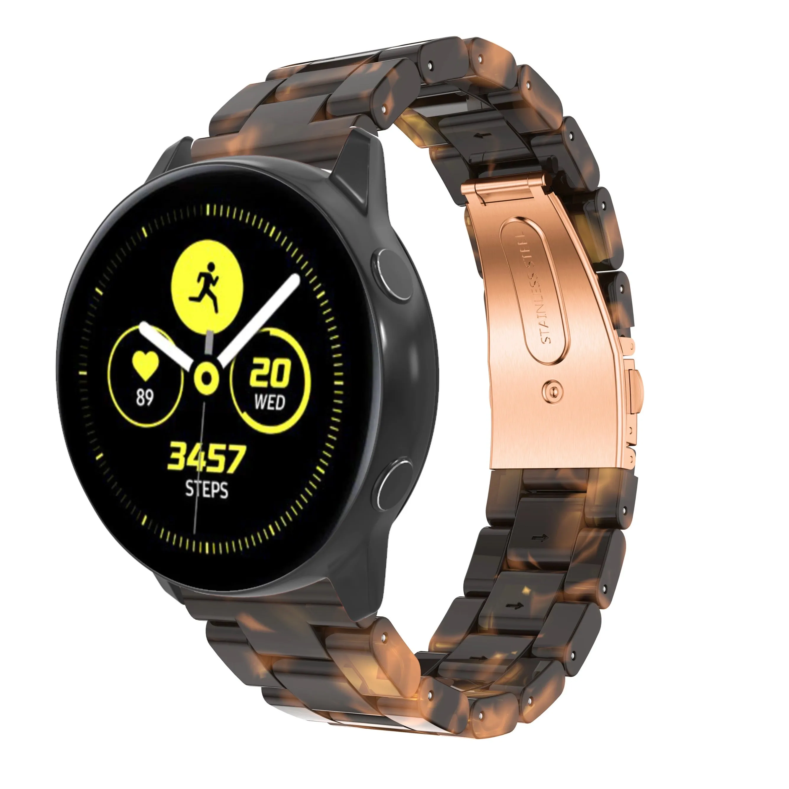 Luxurious Resin Link Band For Samsung Watch Multiple Colors Available