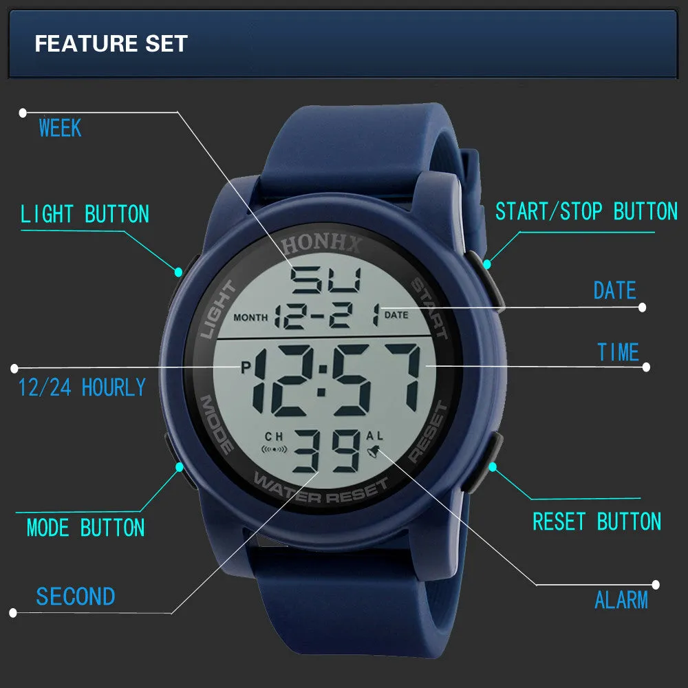 Luxury Men's Sport Watch | Waterproof, Multi-Functional Timepiece