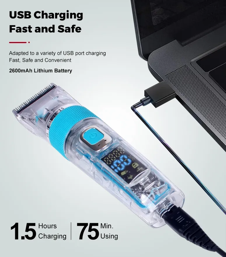 Professional Rechargeable Hair Clipper Cutting Kit V-695