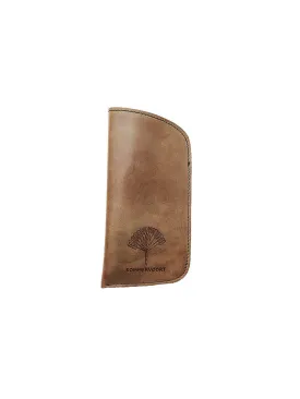 Rainy Sand classic leather glasses case