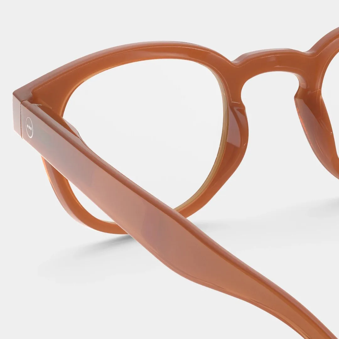 Reading Glasses  2.5 Square in Spicy Clove Style C