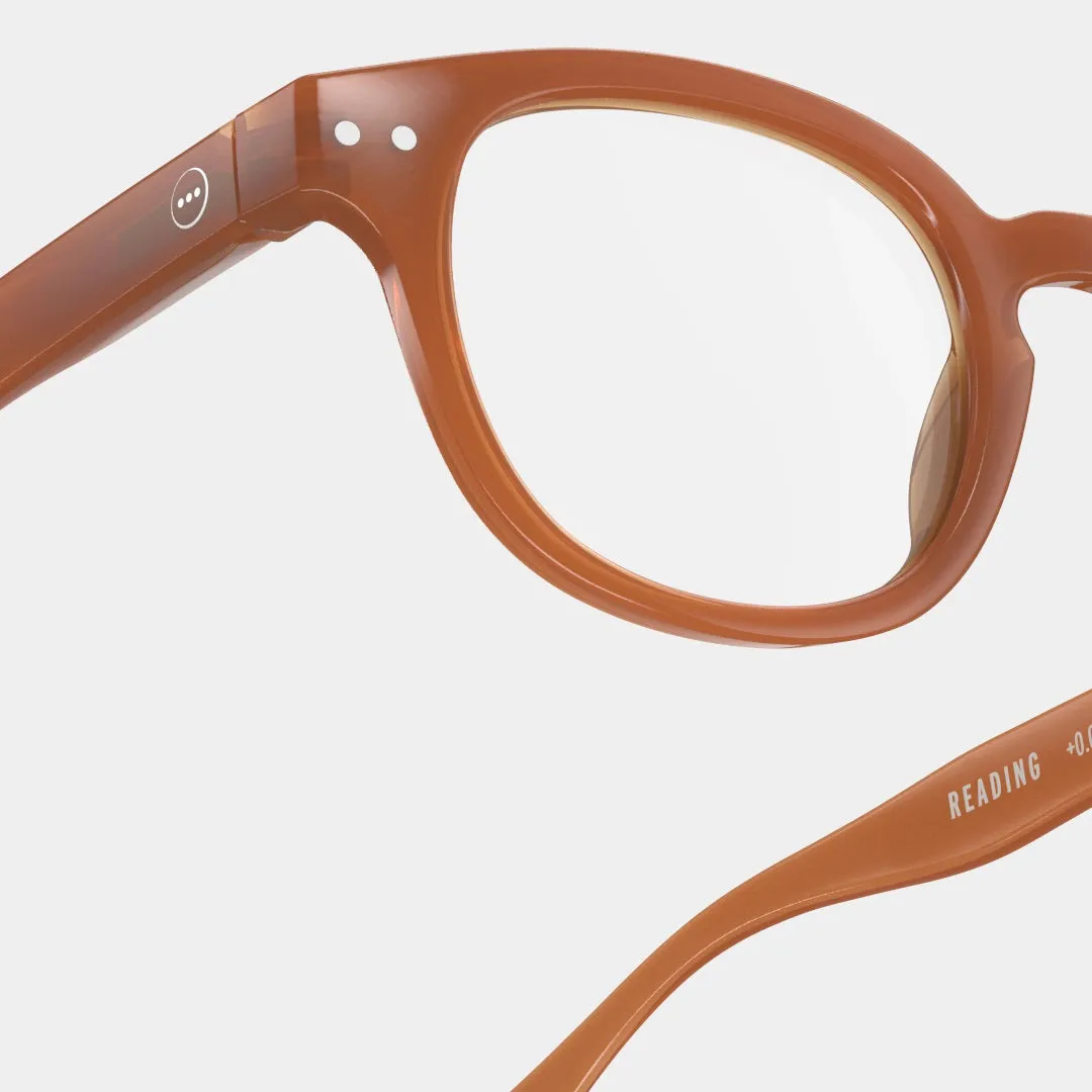 Reading Glasses  2.5 Square in Spicy Clove Style C