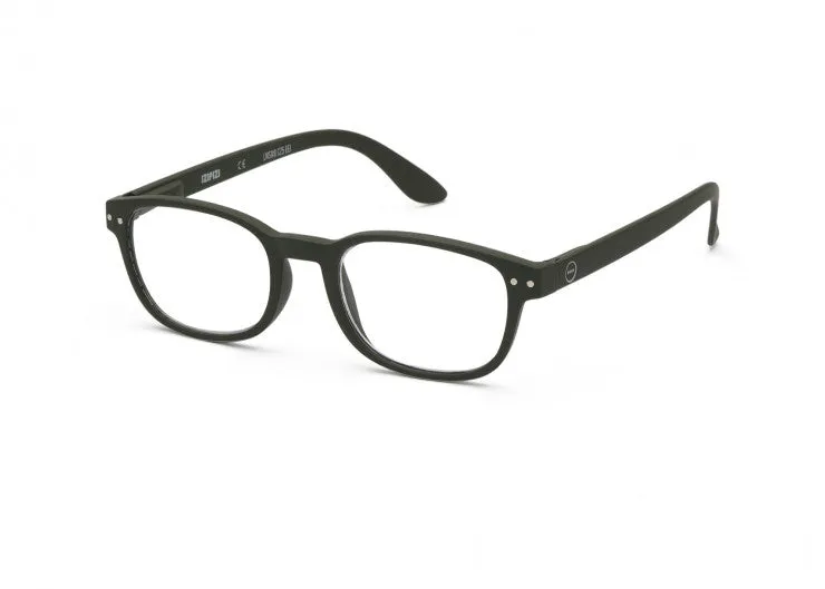 READING GLASSES #B KAKI GREEN