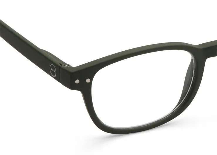 READING GLASSES #B KAKI GREEN