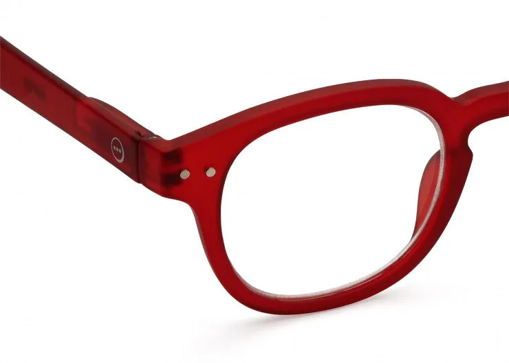 READING GLASSES #C RED CRYSTAL