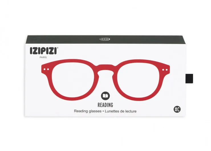 READING GLASSES #C RED CRYSTAL