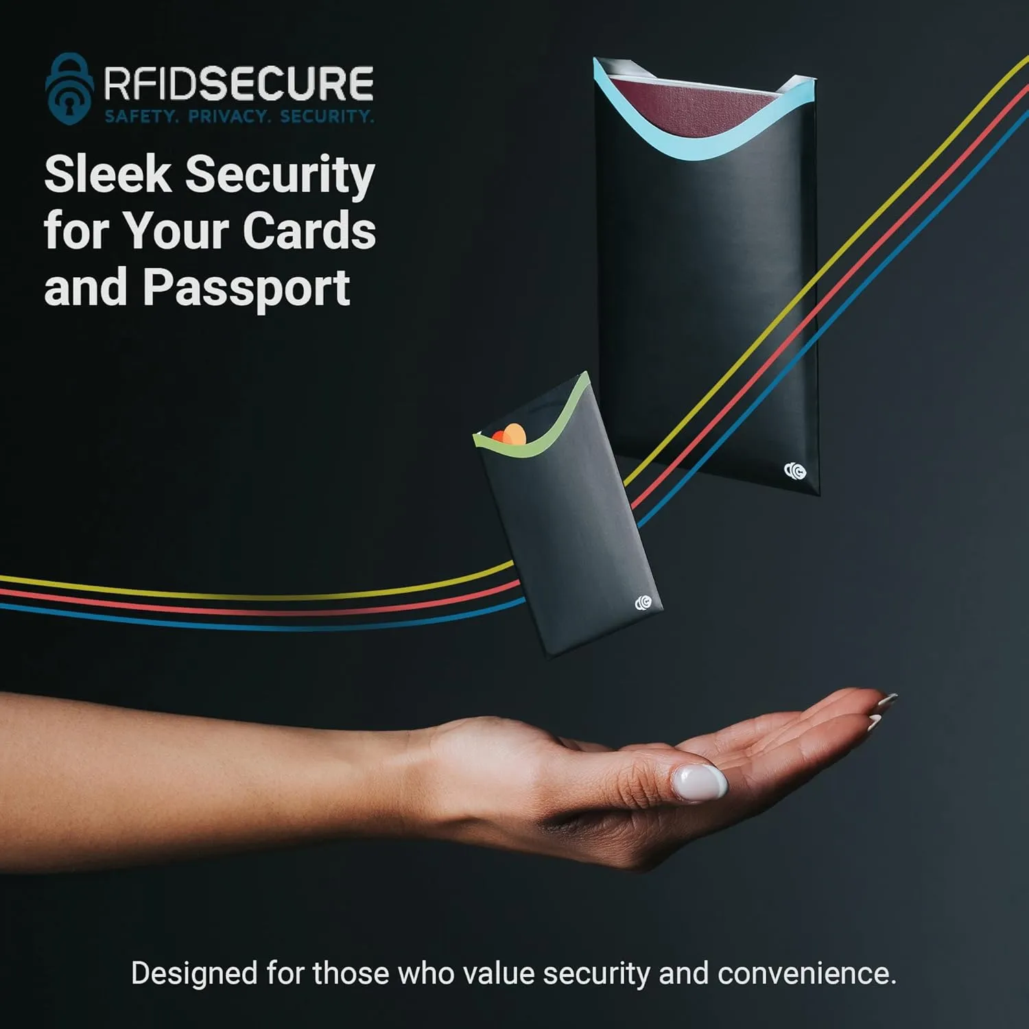 RFID Blocking Credit Card & Passport Sleeves (14 Short Side Credit Card & 4 Passport Protectors)  RFID Blocking Identity Theft Protection, Slim Design  Ideal for Travel and Everyday Use