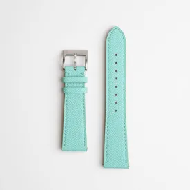 Saffiano Lux Light Blue Watch Strap