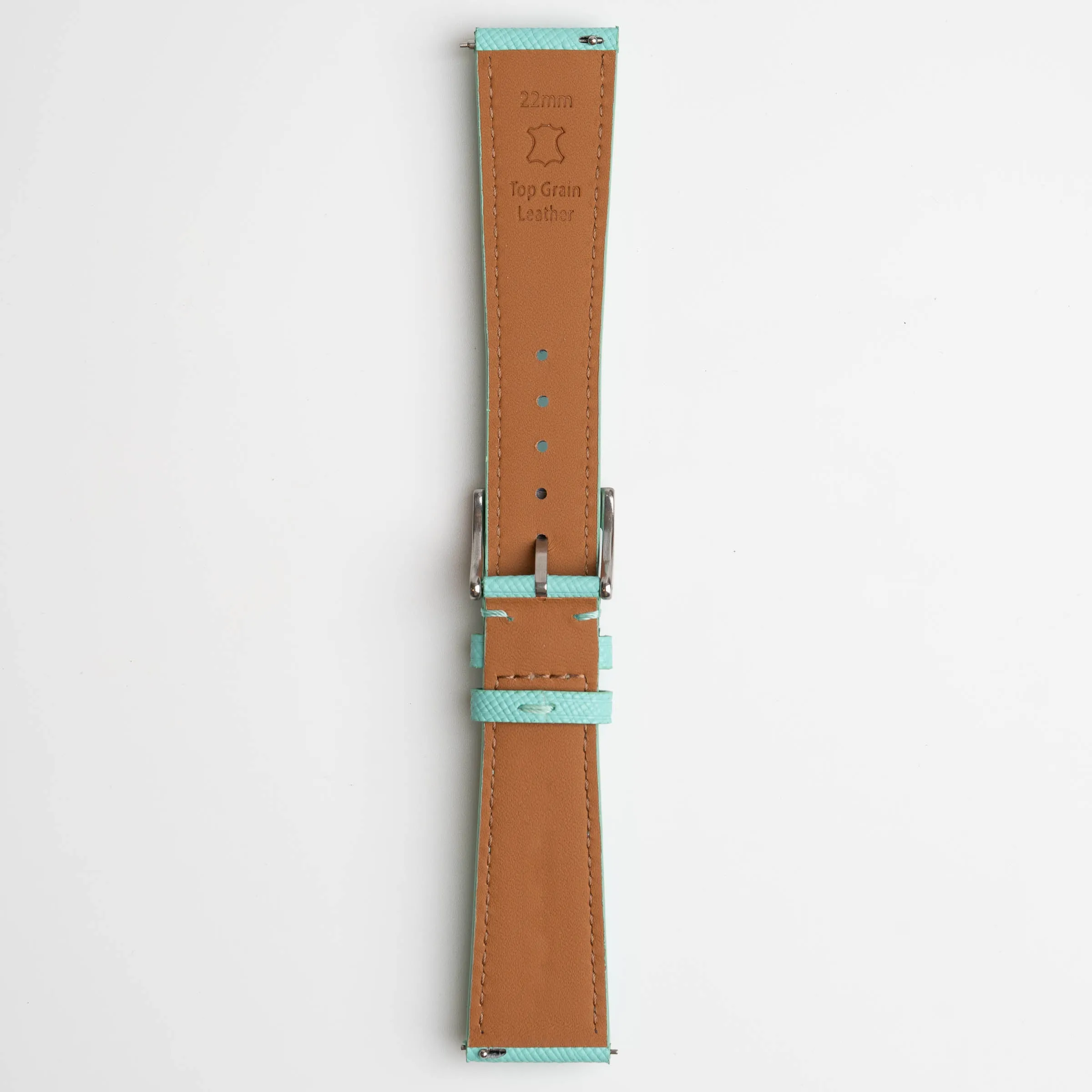Saffiano Lux Light Blue Watch Strap
