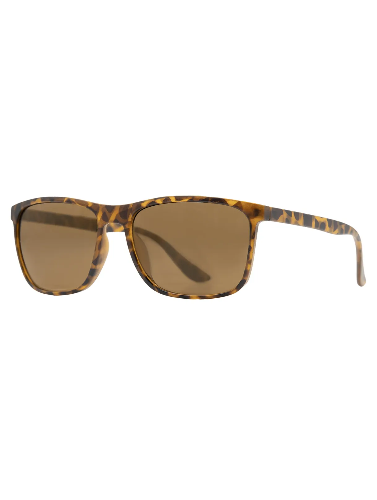 Square Brown Tortoiseshell Sunglasses