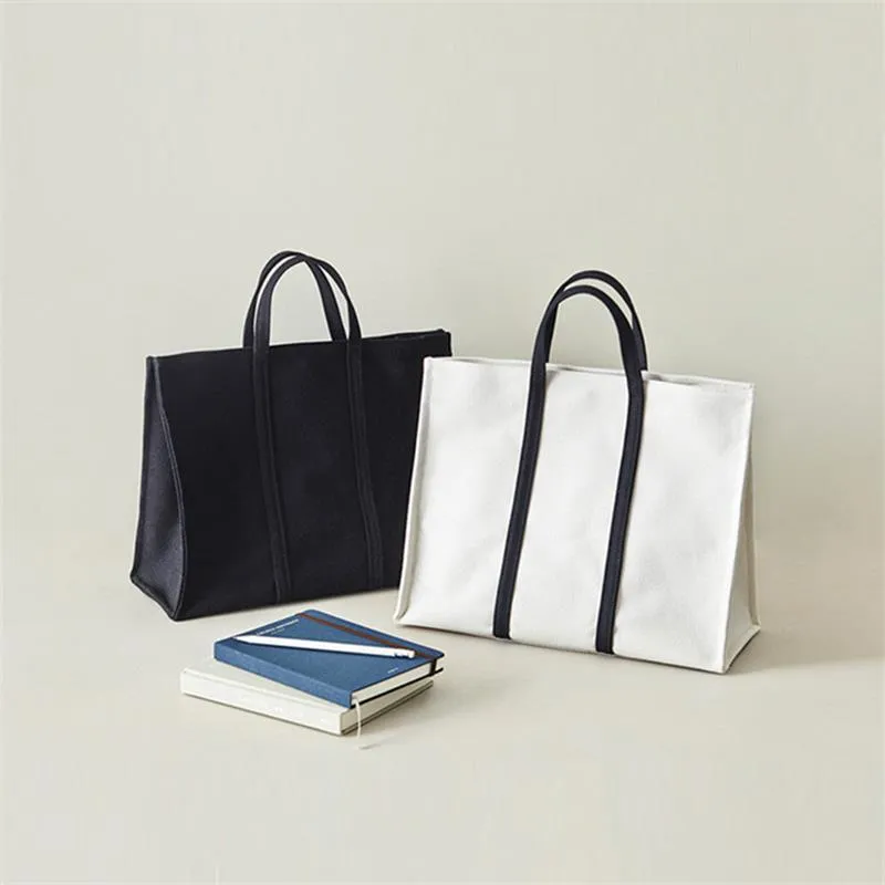 Square Canvas Reusable Shopping Tote Bag
