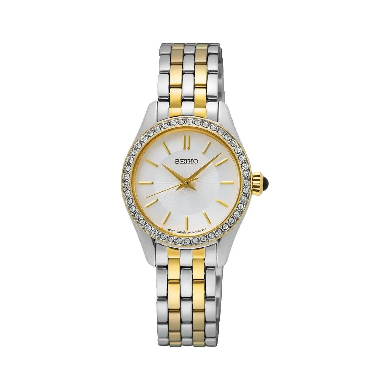 SUR540P - Ladies Two-Tone Crystal Set Dress Watch