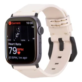 Sutton Modern Band for Apple Watch Ultra 49mm, Beige, Black Hardware