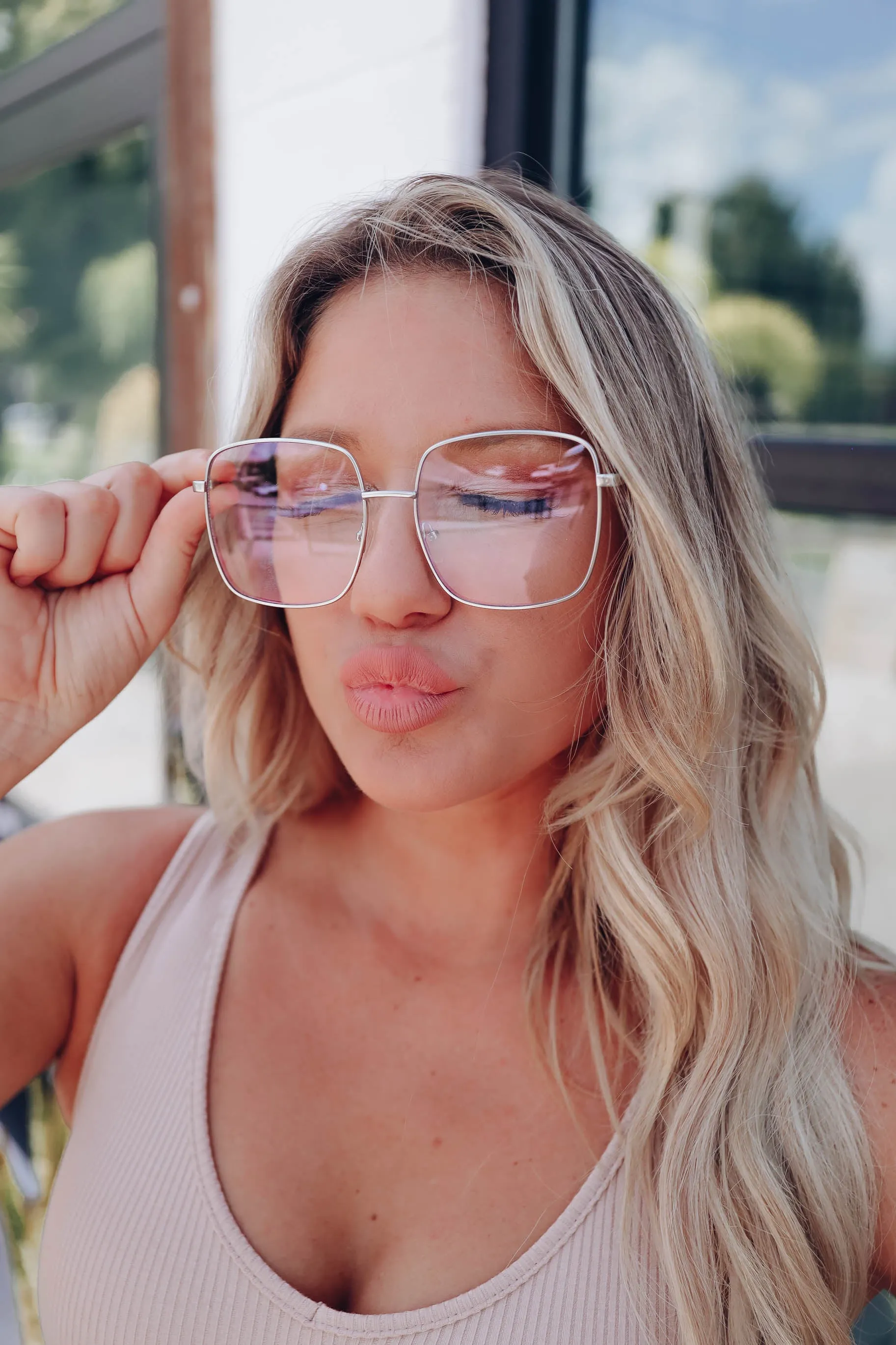 Taryn Metal Blue Light Glasses - Silver