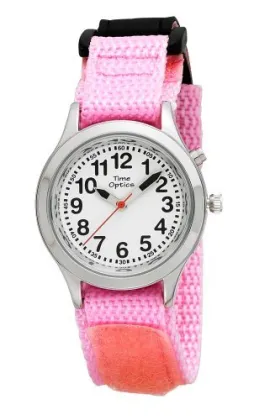 TimeOptics Girls Talking Silver-Tone Day Date Alarm Fast Wrap Strap Watch # GWC302