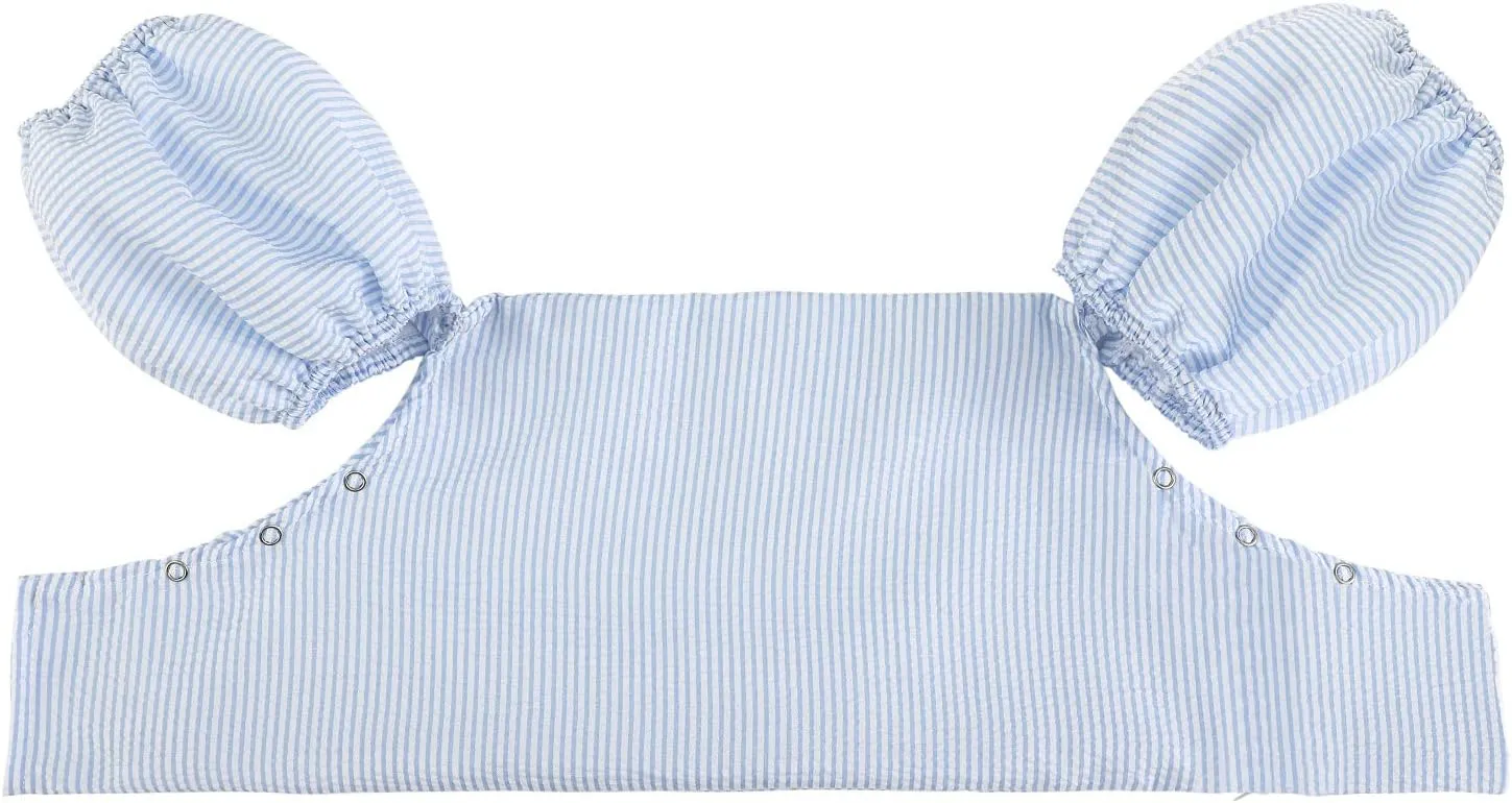 Toddler Kids Gingham Seersucker Flotation Device Cover Baby Swim Puddle Jumper Cover Life Jacket/Life Vest