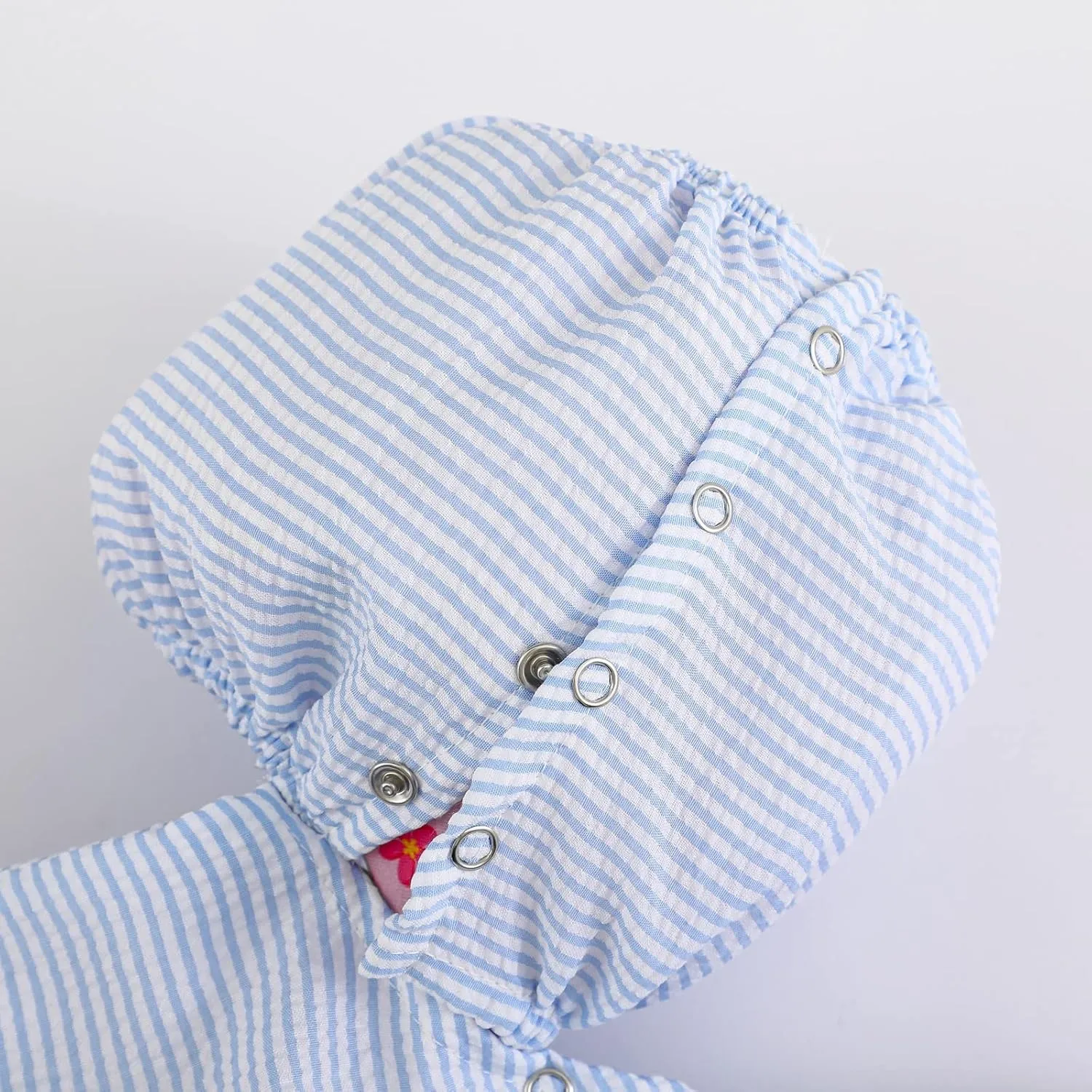 Toddler Kids Gingham Seersucker Flotation Device Cover Baby Swim Puddle Jumper Cover Life Jacket/Life Vest