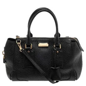 Trendy Inspired Burberry Black Grained Leather Orchard Boston Bag