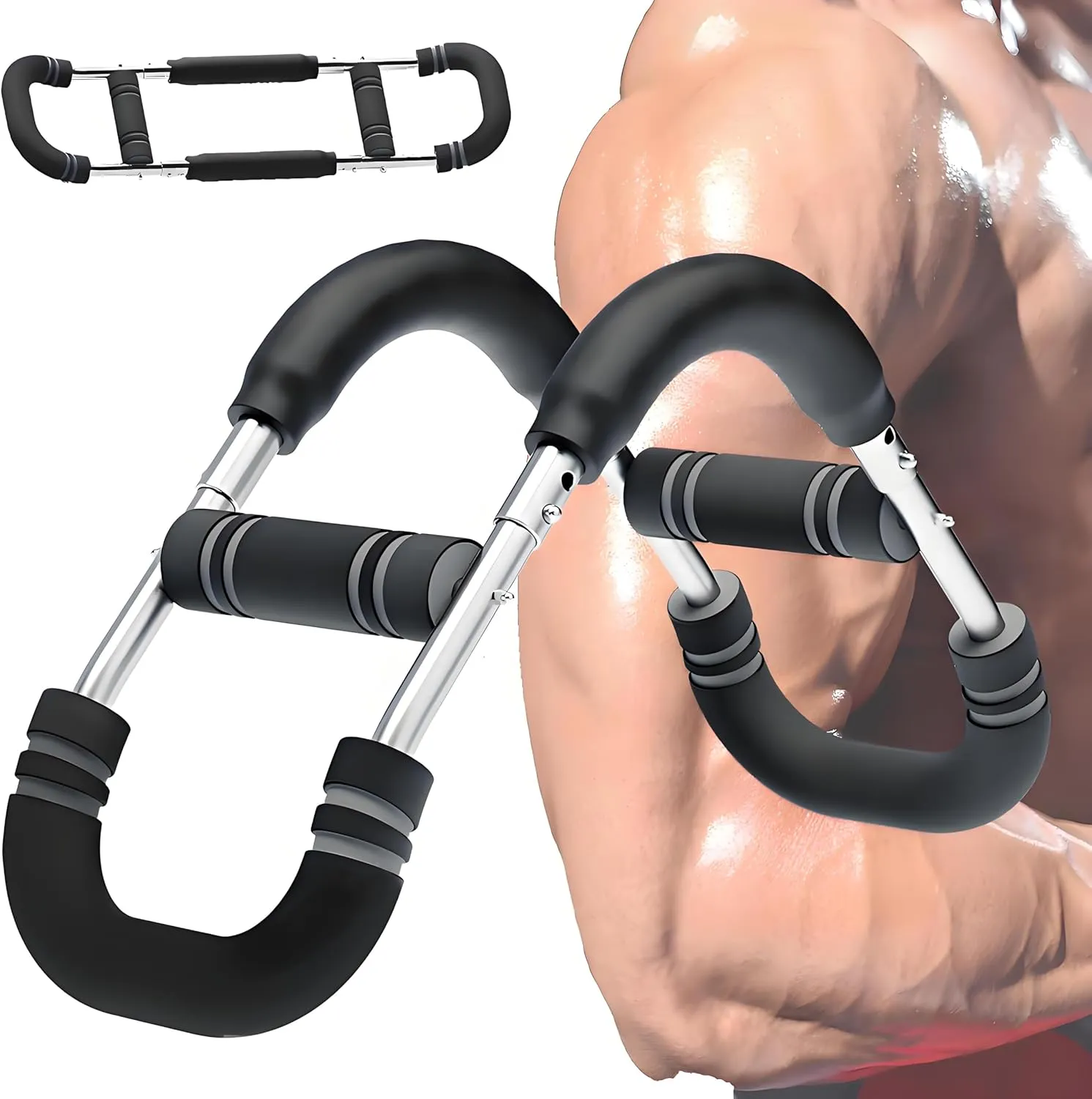 Twister Arm Trainer, Adjustable Resistance Arm Trainer, Twister Arm Exercise Forearm Triceps Chest Enhanced Exercise Strengthener, Portable Home Fitness Equipment for Men & Women.