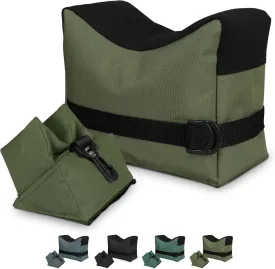 Twod Outdoor Shooting Rest Bags - Target Sports Bench Rest with Front & Rear Support SandBag Stand Holders for Gun Rifle Shooting Hunting Photography - Unfilled