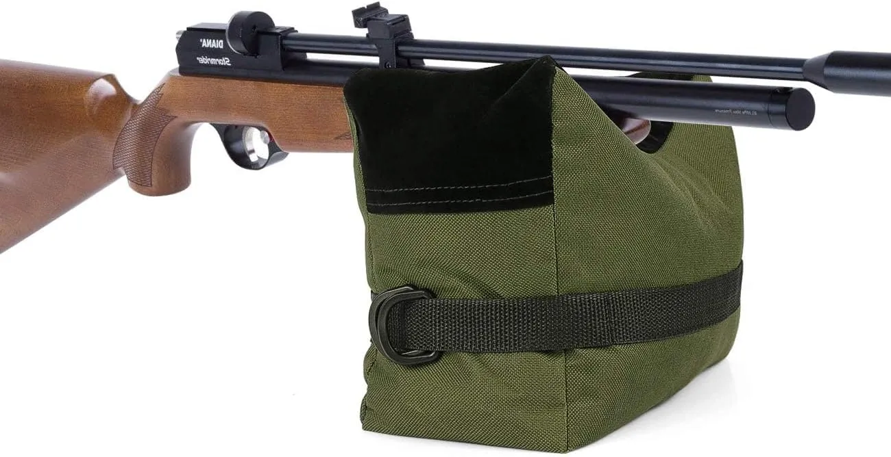 Twod Outdoor Shooting Rest Bags - Target Sports Bench Rest with Front & Rear Support SandBag Stand Holders for Gun Rifle Shooting Hunting Photography - Unfilled