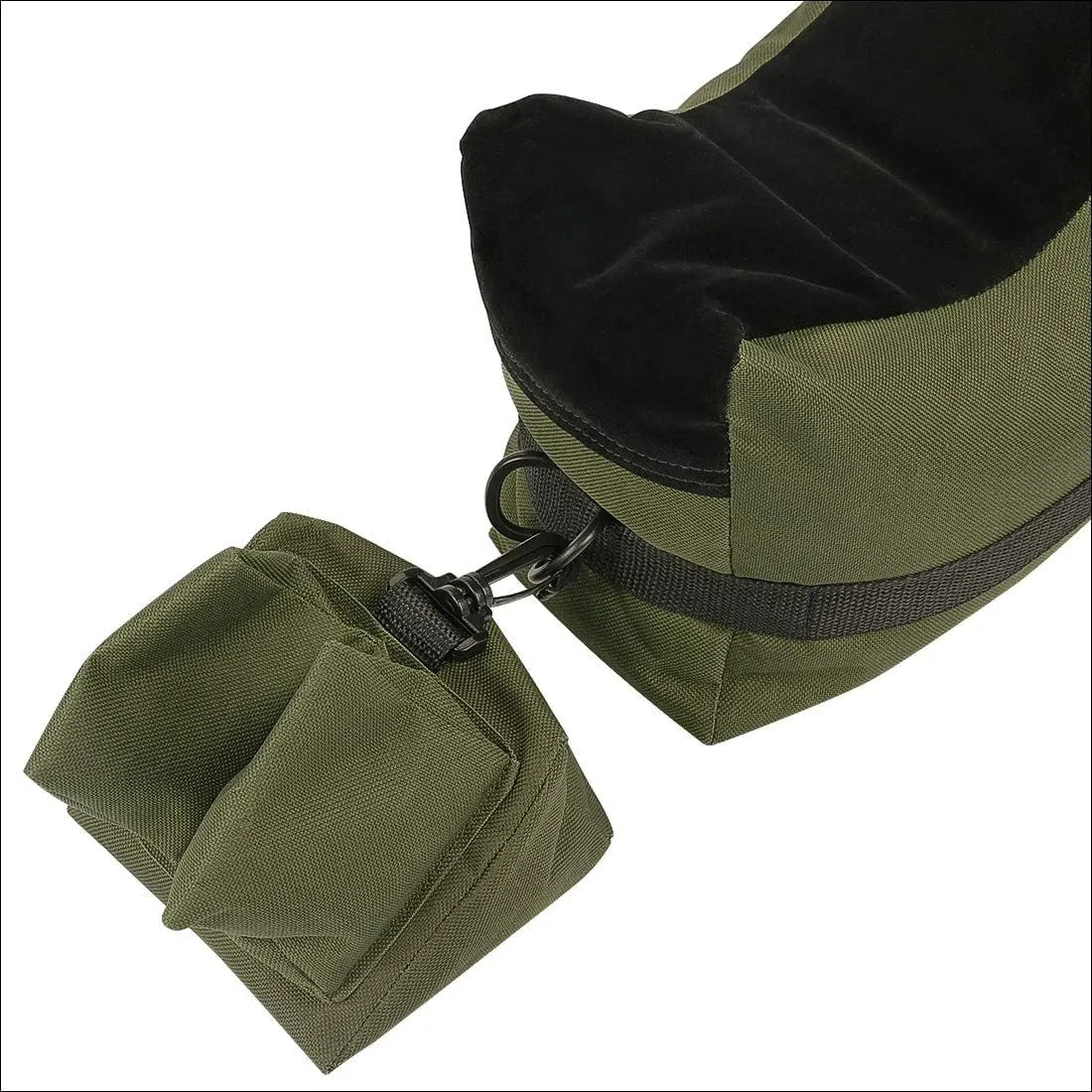 Twod Outdoor Shooting Rest Bags - Target Sports Bench Rest with Front & Rear Support SandBag Stand Holders for Gun Rifle Shooting Hunting Photography - Unfilled